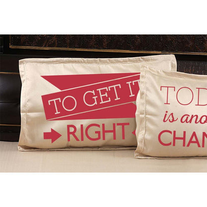 Today-Is-Another-Chance-To-get-It-Right-Quote-Bedsheet-Beige-Pillow-2