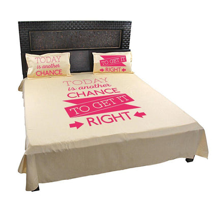 Today-Is-Another-Chance-To-get-It-Right-Quote-Bedsheet-Mango