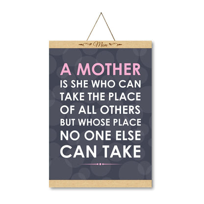 Unique Mother Canvas Message Scroll
