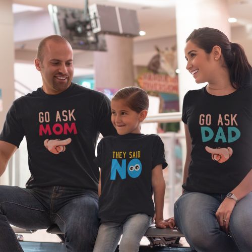 Go Ask Matching Family T-shirts
