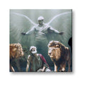 Daniel In The Lion's Den Bible Canvas Wall Painting