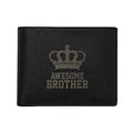 Voguish Brown Personalised Engraved Leather Wallet