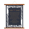When I Search My Heart Romantic Canvas Scroll
