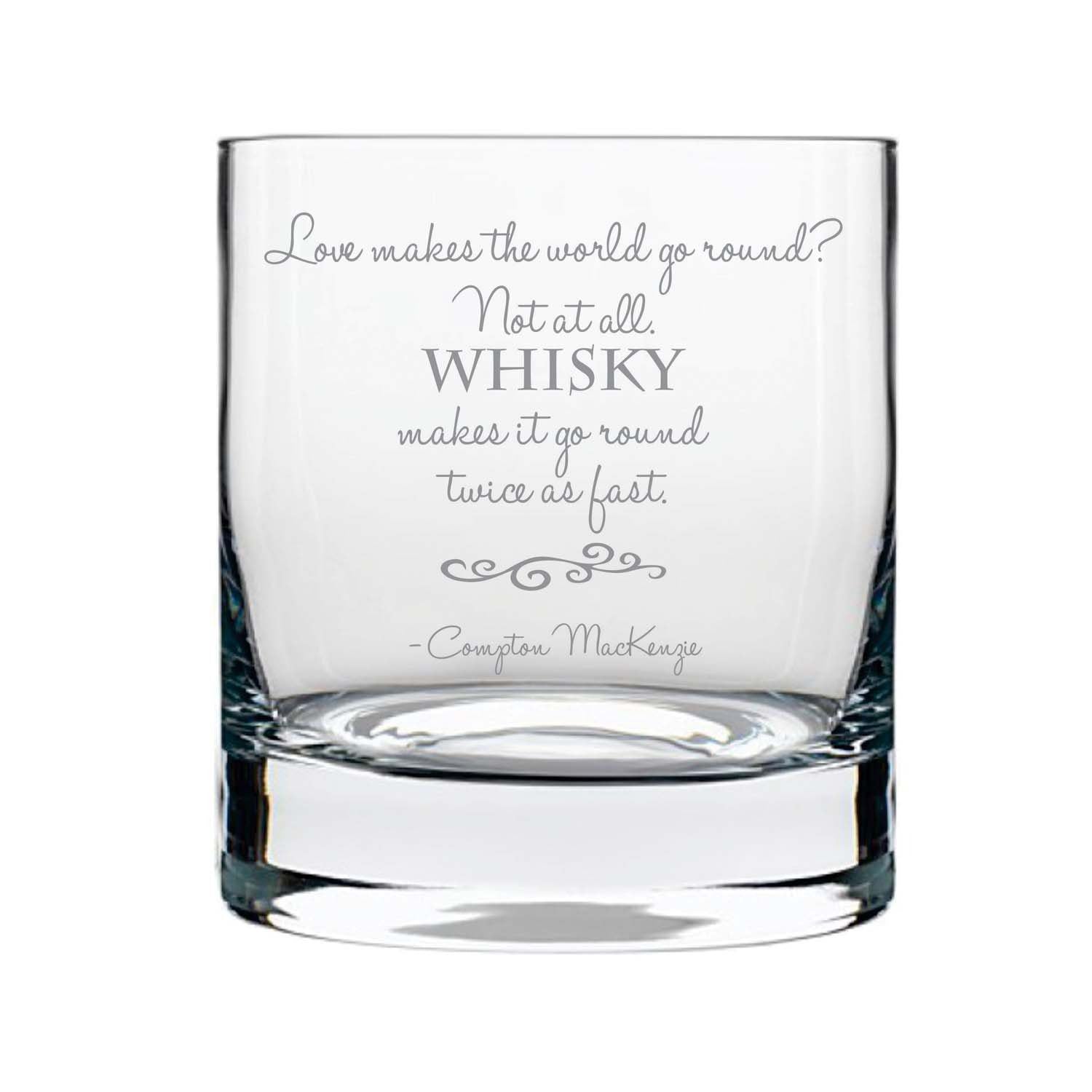 Whiskey-Makes-World-Go-Round-Fast-Engraved-Whiskey-Glass-1