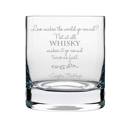 Whiskey-Makes-World-Go-Round-Fast-Engraved-Whiskey-Glass-1