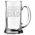 World's Best Dad Engraved Beer Mug - Personalised Gift