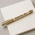 World's Best Mom Wooden Pen - Handcrafted Birch Gift