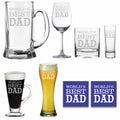 World's Best Dad Bar in a Box, Personalised Glassware