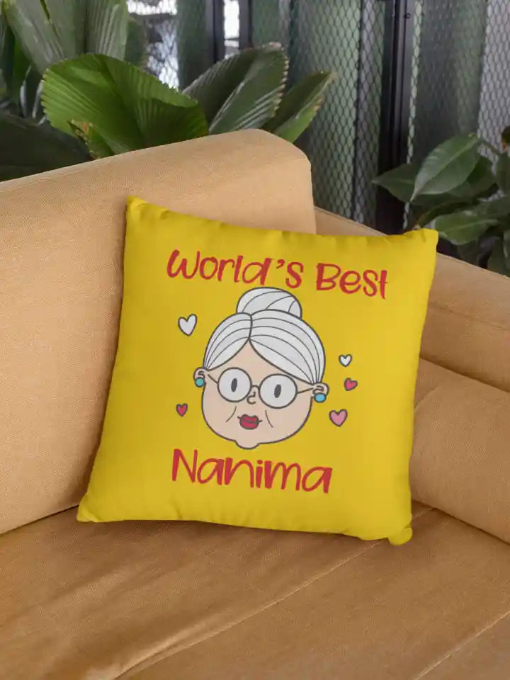 Worlds Best Nanima Cushion Cover
