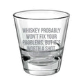 Worth a Shot Engraved Whiskey Glass - Personalised Gift