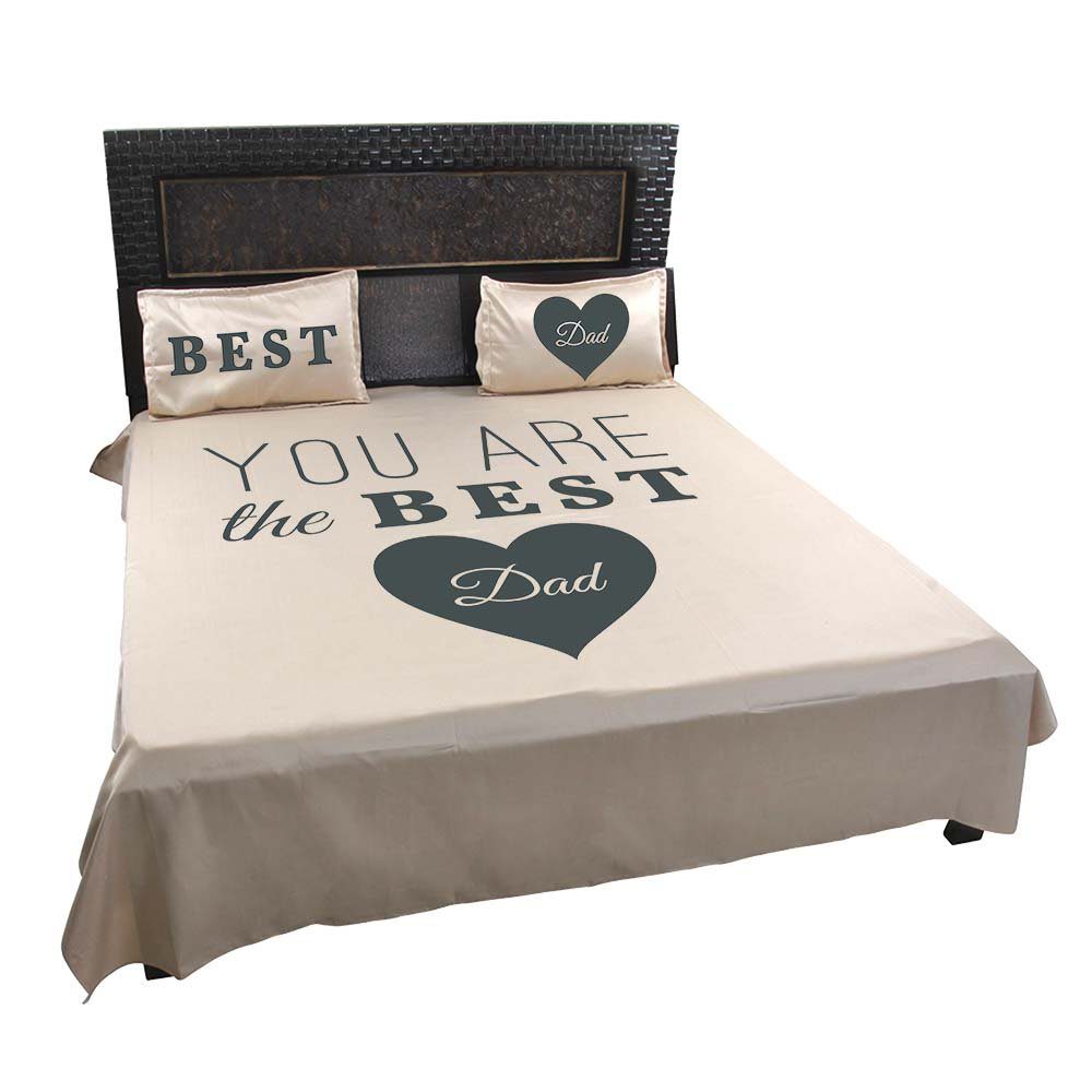 You-Are-The-Best-Dad-Bedsheet-Beige