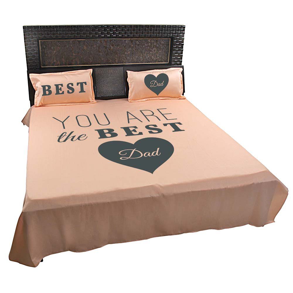 You-Are-The-Best-Dad-Bedsheet-Peach
