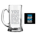 Best Dad in the World Beer Mug - Personalised Gift