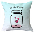 You Stole My Heart Personalised Romantic Cushion Cover