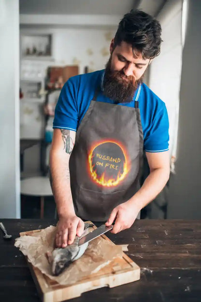 Husband On Fire Apron