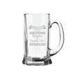 Beer Mug for Husband - Awesome Smoking Hot Engraved Mug