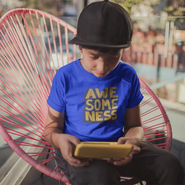 Awesome Ness Printed boys T-Shirt