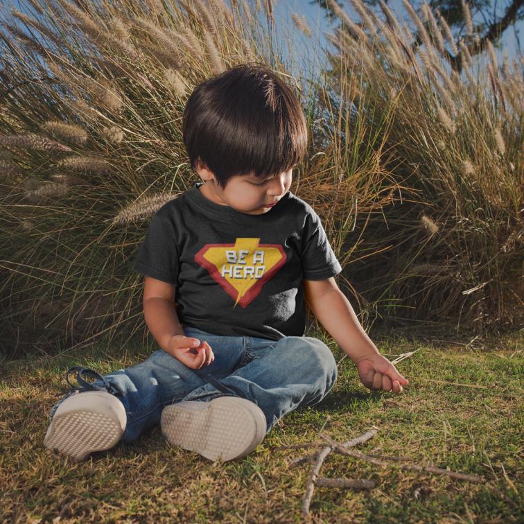 Be a Super Hero Printed T-Shirt