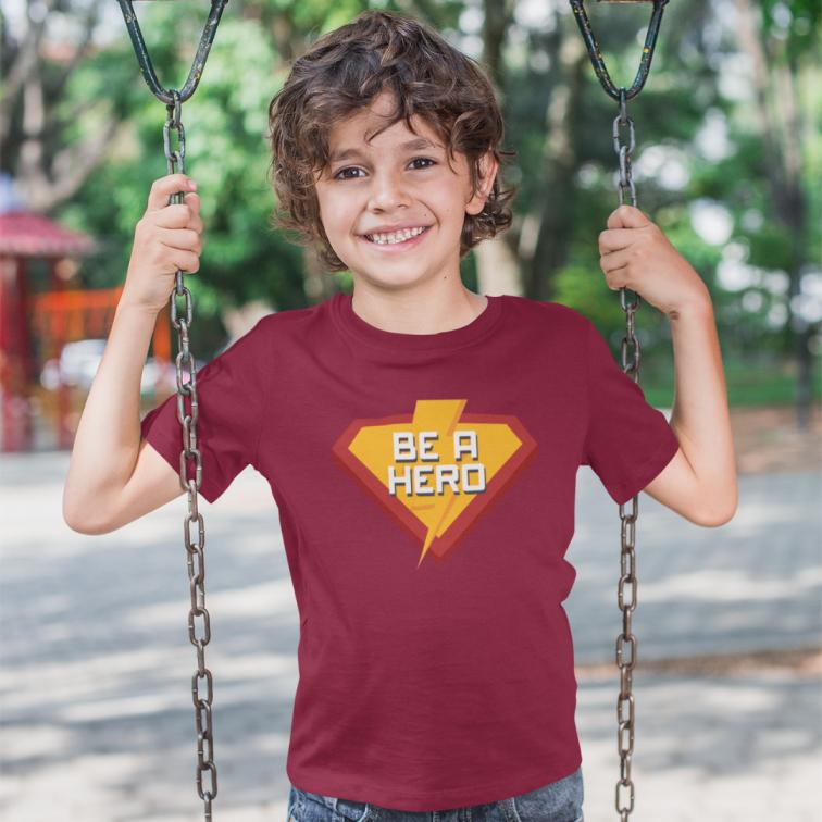 Be a Super Hero Printed T-Shirt