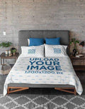 Personalised King Size Bedsheet with 2 Pillow Covers
