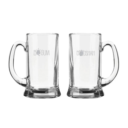 Begum Badshah Engraved Beer Mug