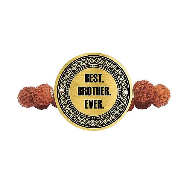 Rakhi Bracelet for Best Brother and Bhabhi Set of 2