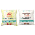 Best Mother Father In The World Cushion Cover Set of 2