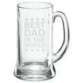 Best Dad in the World Engraved Beer Mug