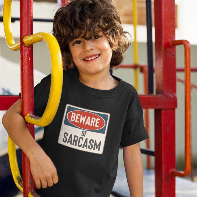 Beware of Sarcasm Cotton Printed T-Shirt