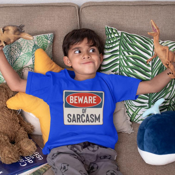 Beware of Sarcasm Cotton Printed T-Shirt