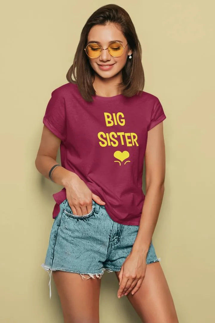 BIG SISTER PRINTED COTTON T-SHIRT