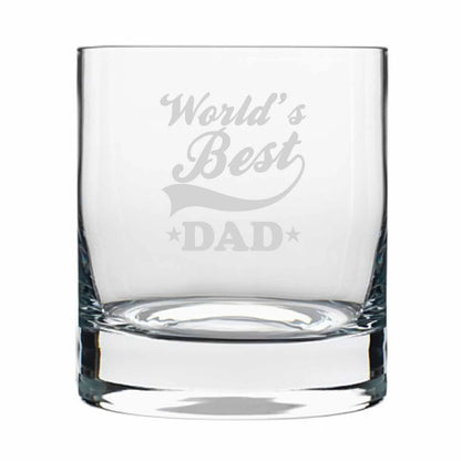 World Best Dad Whisky Glass