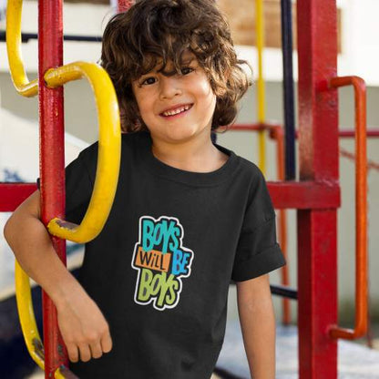 Boys Will Be Boys Printed Cotton T-Shirt