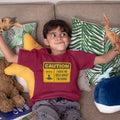 Boys' T-Shirt - Caution No Idea What I'm Doing Cotton Tee