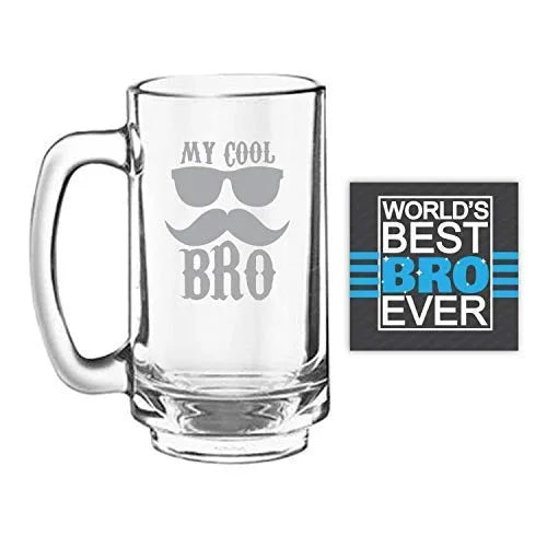 Bade Bhaiya Engraved Beer Mug