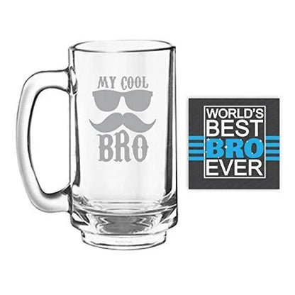Bade Bhaiya Engraved Beer Mug