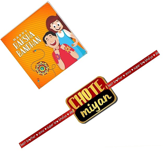 TheYaYaCafe Family Rakhi Gifts Printed and Beads Rakhi combo Set of 3 Raksha Bandhan