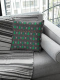 Christmas Cushion Cover - Green Tree Festive Pattern