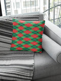 Classic Diamond Pattern Christmas Cushion Cover for Sofa
