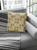 Christmas Cushion Cover - Snowflakes & Tree Pattern