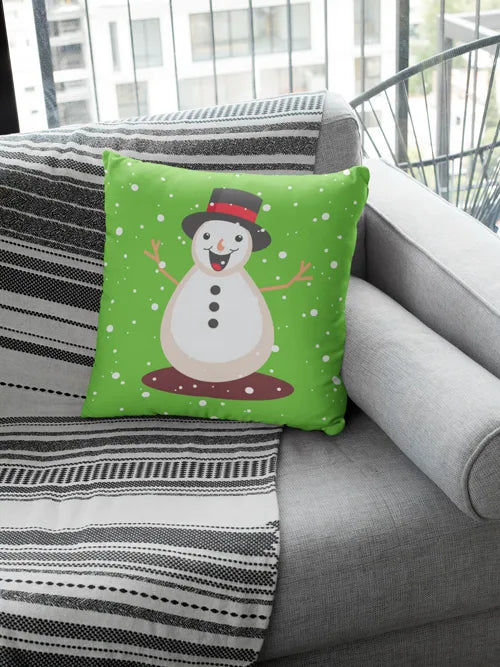 cute-snow-man-cushion-cover