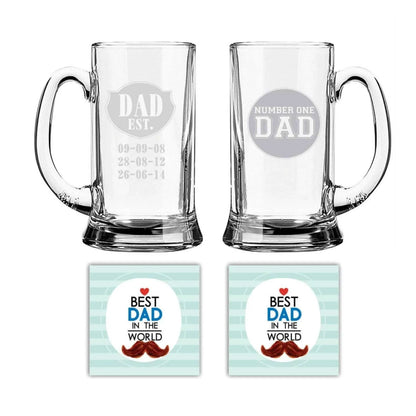 Number One dad & Dadest Beer Mug