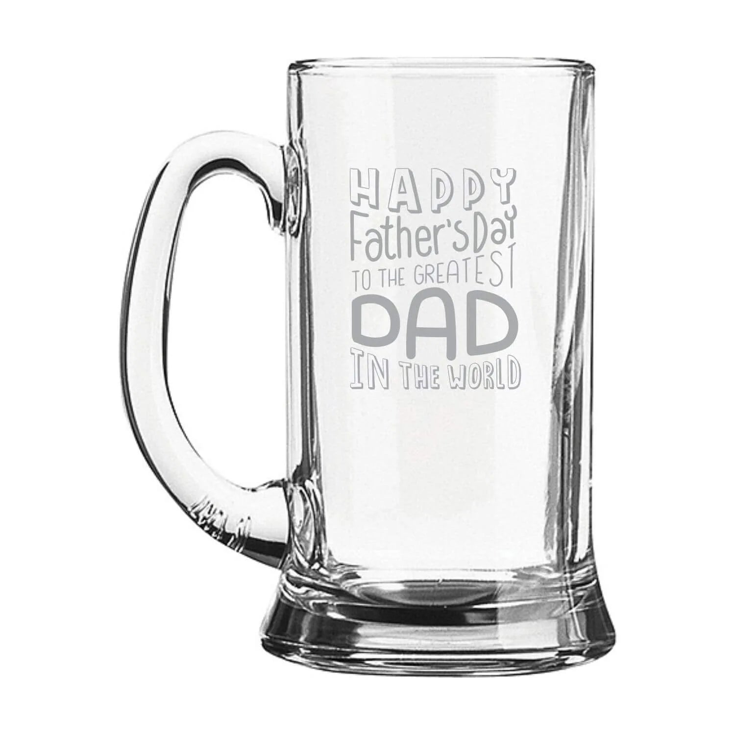 Happy Father day Engraved Beer Mug