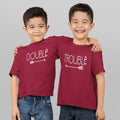 Double Trouble Printed Cotton Sibling T-Shirt Set