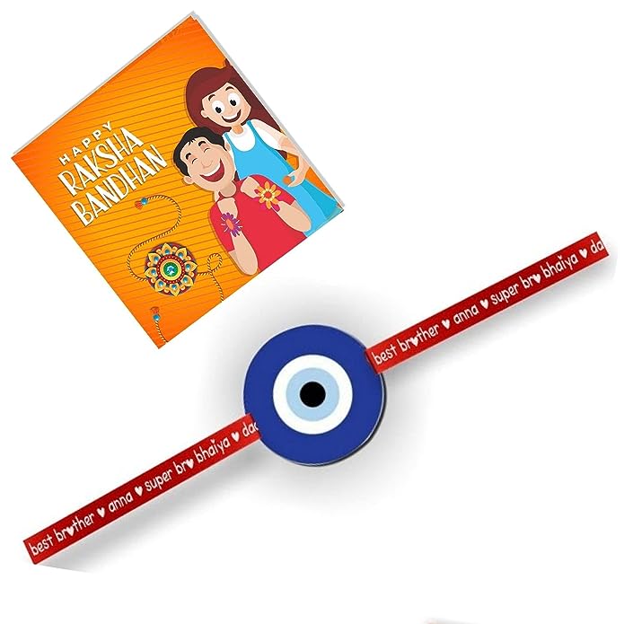 Evil Eye Printed Rakhi Bracelet