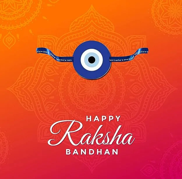 Evil Eye Printed Rakhi Bracelet