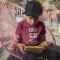 Four Ever Young Printed Boy's Birthday T-Shirt