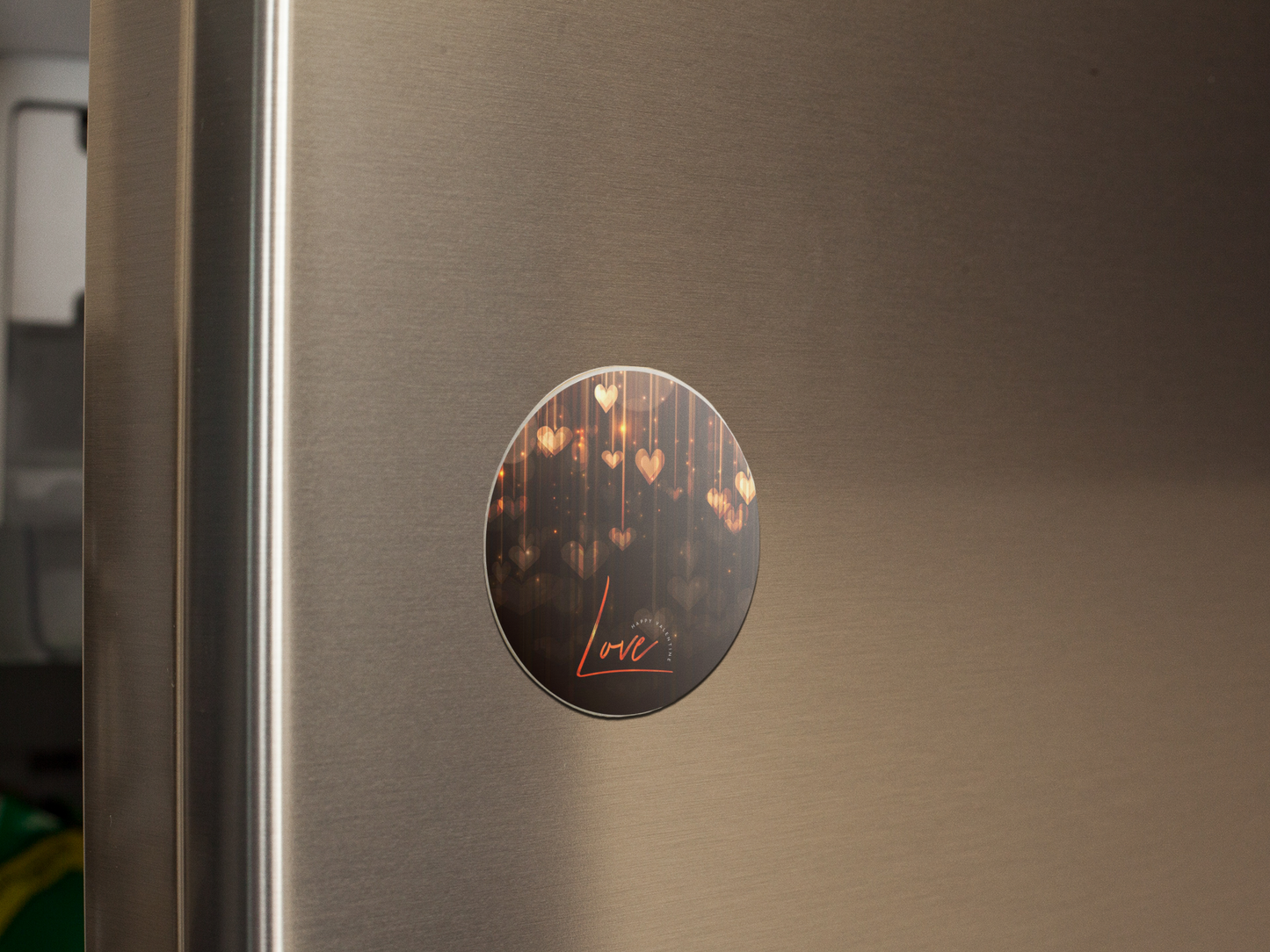 fridge-magnet-mockup-on-a-metallic-fridge-door-a14799