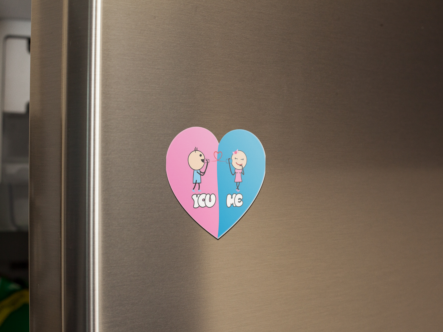 fridge-magnet-mockup-on-a-metallic-fridge-door-a14799
