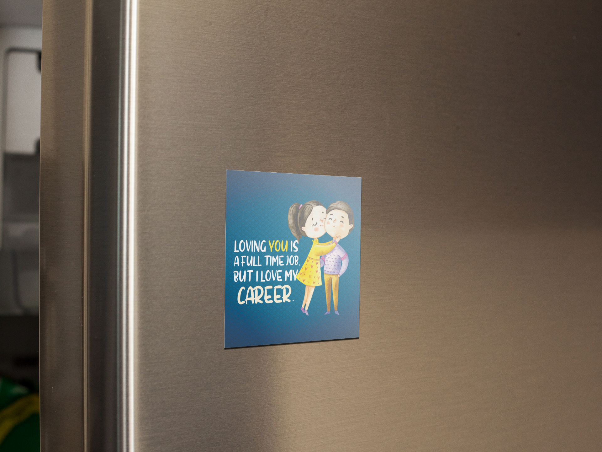 fridge-magnet-mockup-on-a-metallic-fridge-door-a14799
